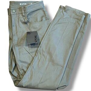 NWT G/Fore Men Golf Cotton 5-Pocket Straight Leg Pants Isle Green-Gray Size 30